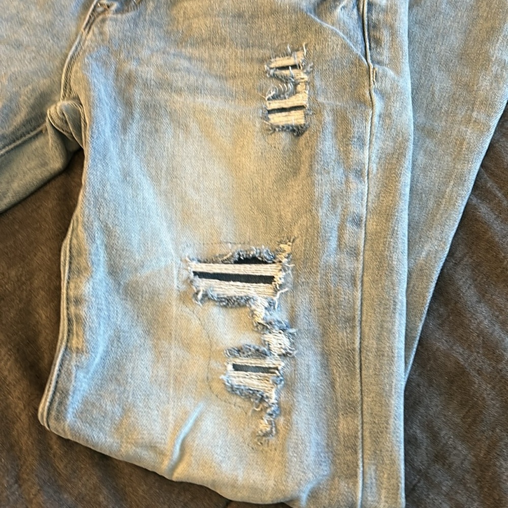 BME NWOT My Girl Light Patch Flare Jeans 7/27/34 - Picture 9 of 15